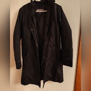 Eddie Bauer - Women's girl on the go insulated trench coat black, medium